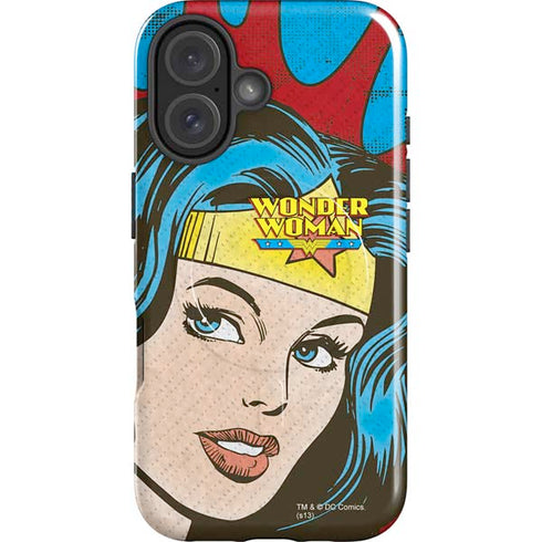 DC Comics Wonder Woman Vintage Profile iPhone 16 Plus Magsafe Impact Case